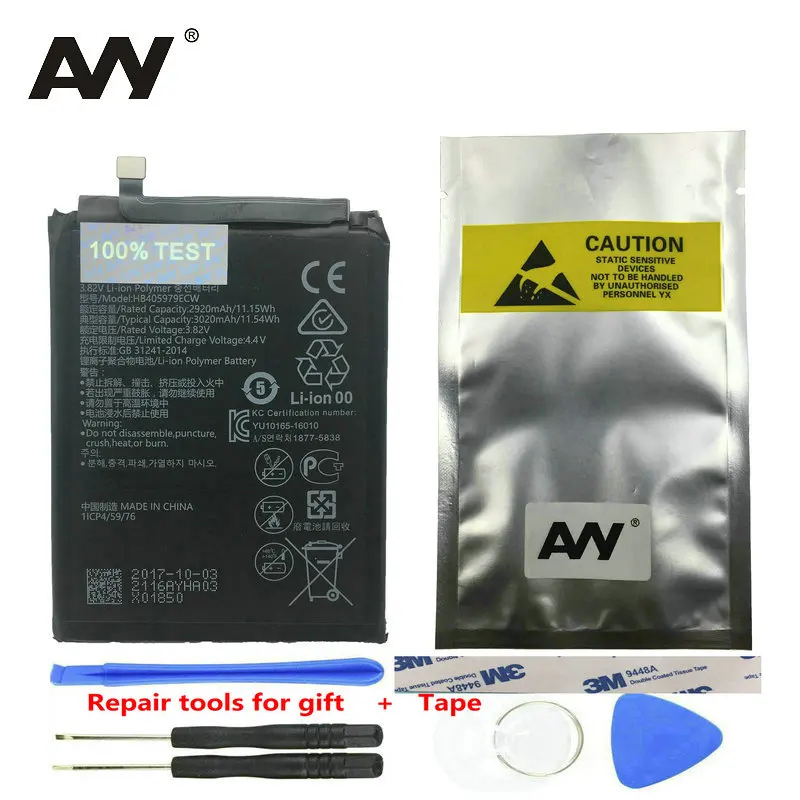 

AVY Battery HB405979ECW For Huawei Nova CAZ-AL10 CAZ-TL00 Enjoy 6S Replacement Rechargeable Batteries 2920mAh 3020mAh