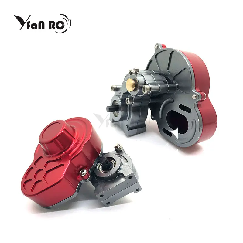 

Free Shipping SCX10 hydrulic Transmission Box Full Metal Gearbox / Center Crawler Gear Box Reverse Parts for 1/10 RC Car F138