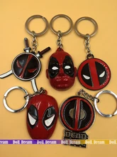 5pcs/lot 5-6cm alloy the deadpool action figure keychain kids toys for boys