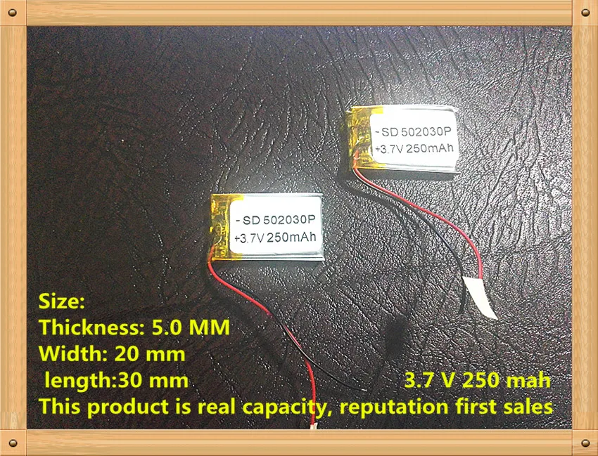 

Lithium- polymer battery 3.7 V, 502030 can be customized wholesale CE FCC ROHS MSDS quality certification