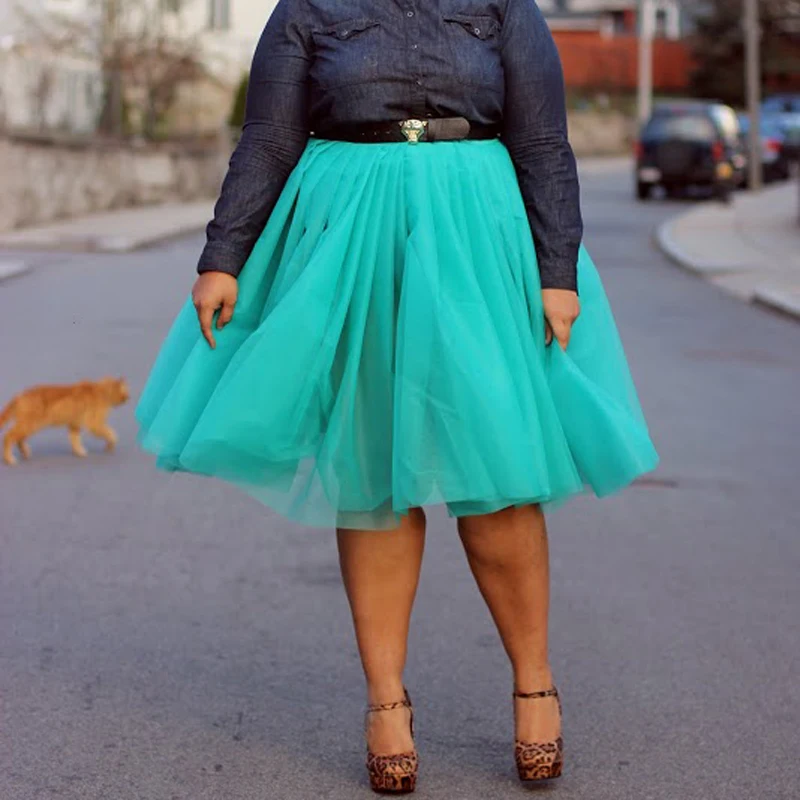 

Summer Joker Tutu Skirt Women Plus size Pleated Womens Jupe Femme Faldas Rokken Custom Made 7 Layers Tulle Skirts 5XL