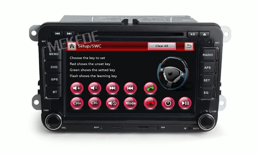 Clearance minimum price ! 7" Car DVD For VW GPS Navigation original menu for GOLF 6 polo Bora JETTA MK4 OCTAVIA Fabia GPS free ship 16