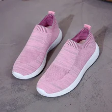 2019 New Stretch Fabric Women Shoes Flats Loafers Sneakers Women Breathable Casual Shoes Woman Low-cut Slip-On Large Size 35-43 piergitar fabric printed traditional hand drawn design women loafers women casual and party shoes fashion slip on woman flats