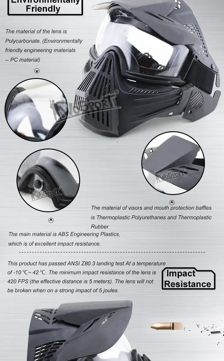 Тактические линзы полная маска для лица дышащая CS охота тактическая маска военный Пейнтбол защитные маски