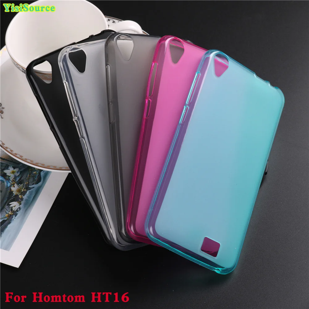 

Yisisource Case for HOMTOM HT16 Matte Pudding TPU Soft Gel Silicone Cover for fundas HOMTOM HT16 Pro Back Shell Capa Copue