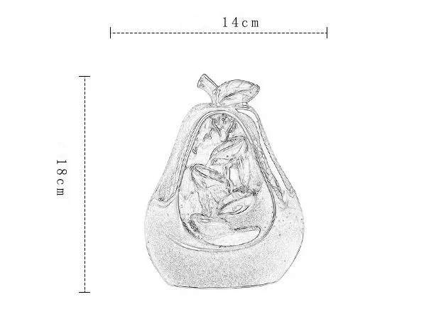Керамическая горелка для благовоний ручной работы водопад курильница для благовоний горелка, ароматерапия диффузоры орнамент домашний декор+ 10 пирамидки благовоний