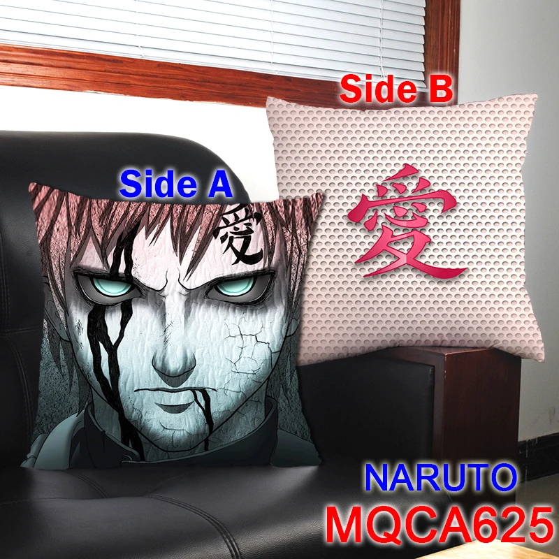 

Decorative Pillows Custom Japanese anime NARUTO 45x45CM Custom Gaara Naruto Square Soft Two-Sides Printed Pillow Cushion Gifts