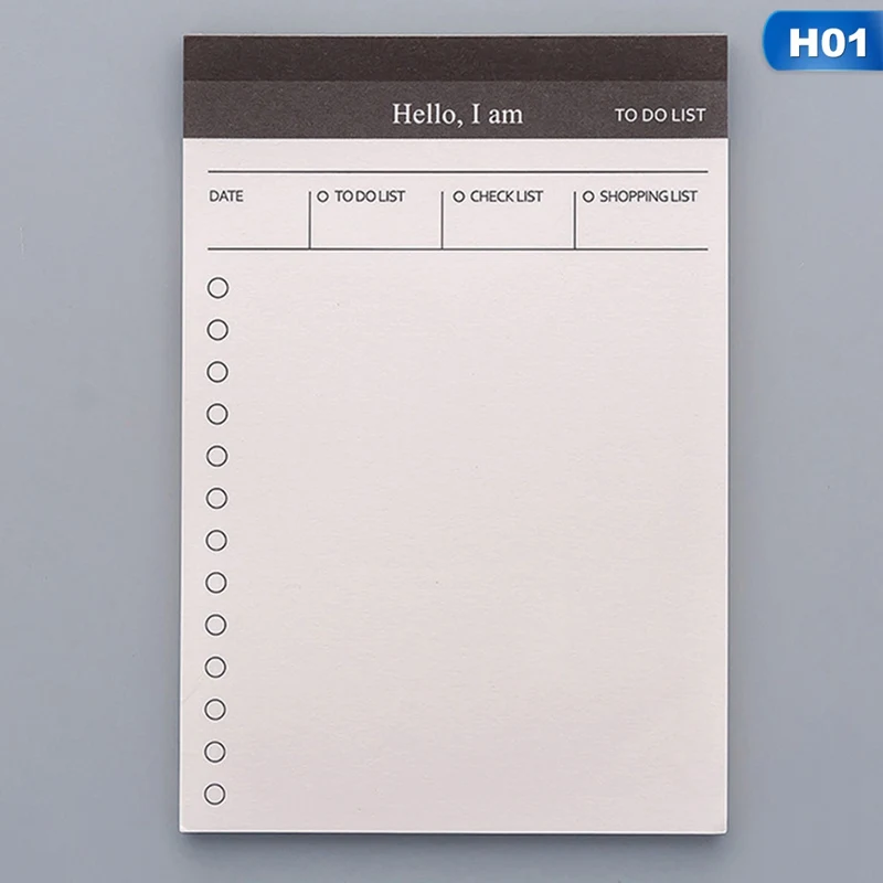Простой стиль небольшой бумажный блокнот ежедневный планировщик офисный стол контрольный лист блокнот, чтобы сделать список школьная офисная поставка