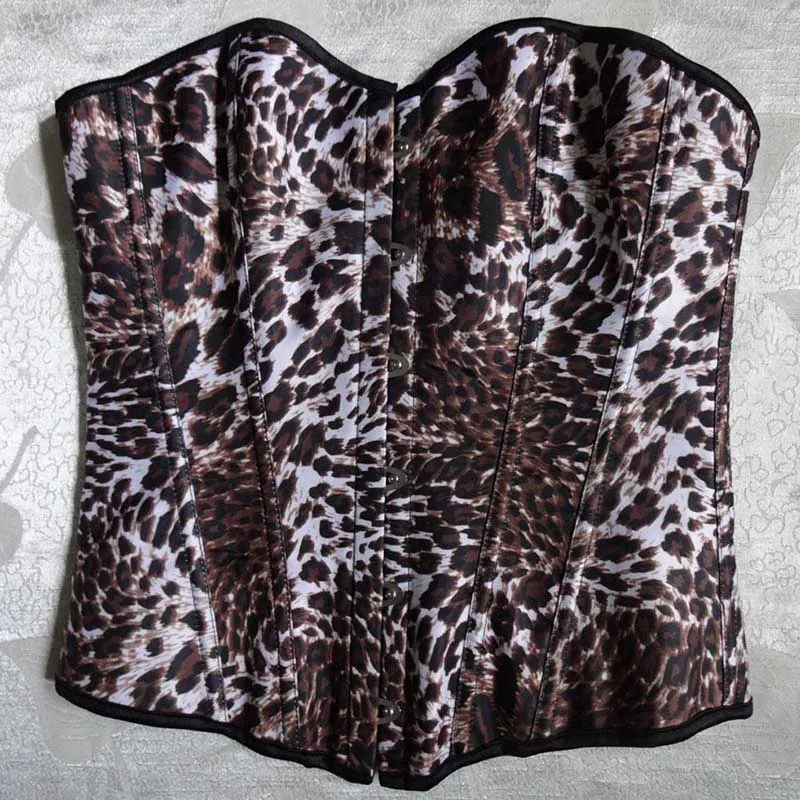 Sexy Leopard Print Top Corset Overbust Corselet Steampunk Corset Sexy Bustier Women Corset and Bustier Slim Corsets Strapless (2)