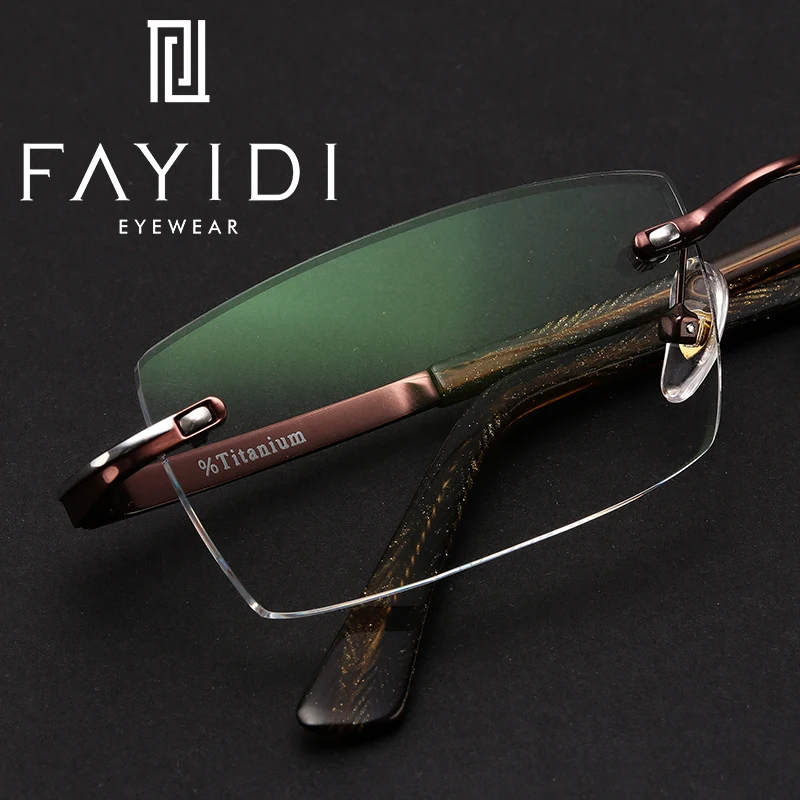 

Metal Men Rimless Glasses Frame Vintage Square Computer Glasses With Transparent Glasses Glasses Frame For Men #F104