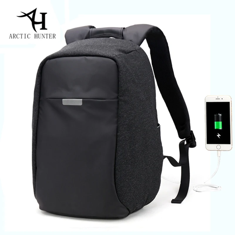 

ARCTIC HUNTER USB Charging Men 15inch Laptop Backpacks For Teenager Fashion Male Mochila Leisure Travel Backpack Anti-thief