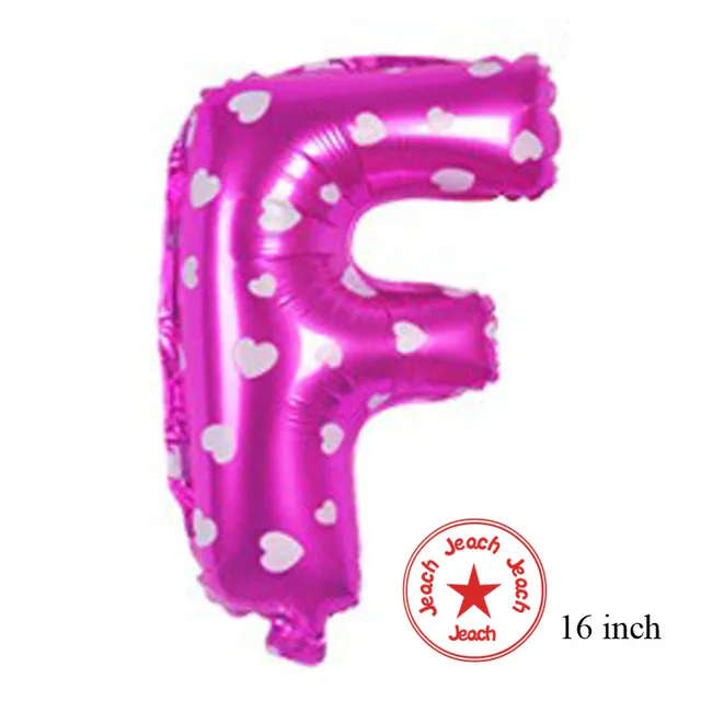 pink letter balloons birthday decoration16 inch wedding decoration