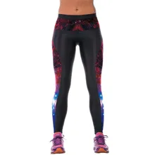 High Waist Women Sportswear Fitness Yoga Pants font b Sports b font Printed Stretch Cropped Leggings