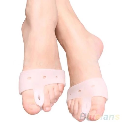 

2pcs Silicone Toe hallux valgus Separators Straighteners Bunion Relief 1L1G 4729