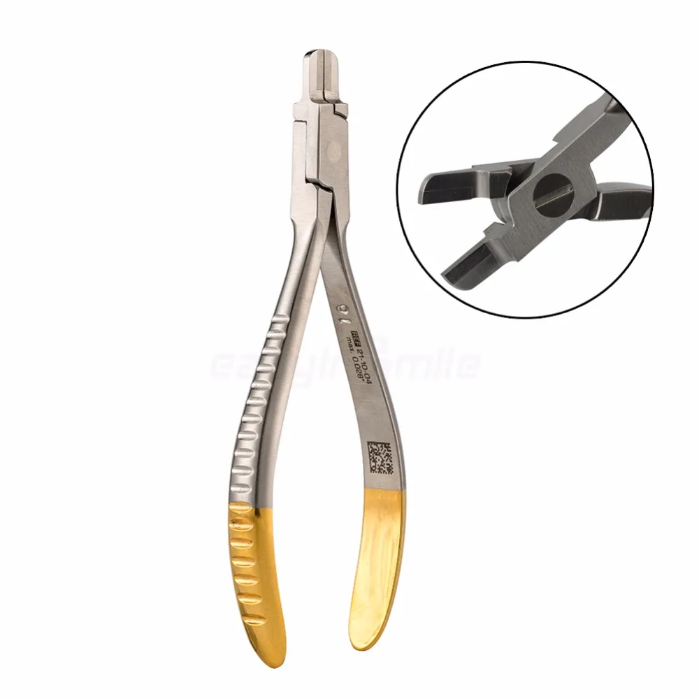 

dental orthodontic Tweed plier Easyinsmile Tweed Rectangular Arch Plier TC-Half Gold MAX 0.028"Premium quality