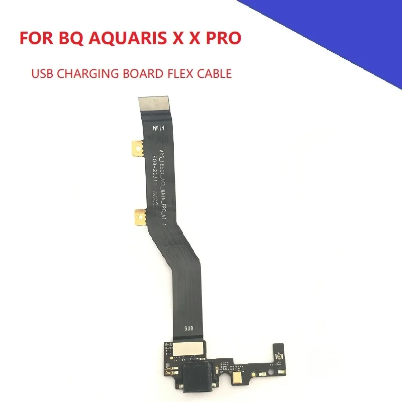 USB Charging Board with Flex Cable For BQ Aquaris X X PRO Mobile Phone Replacement Parts