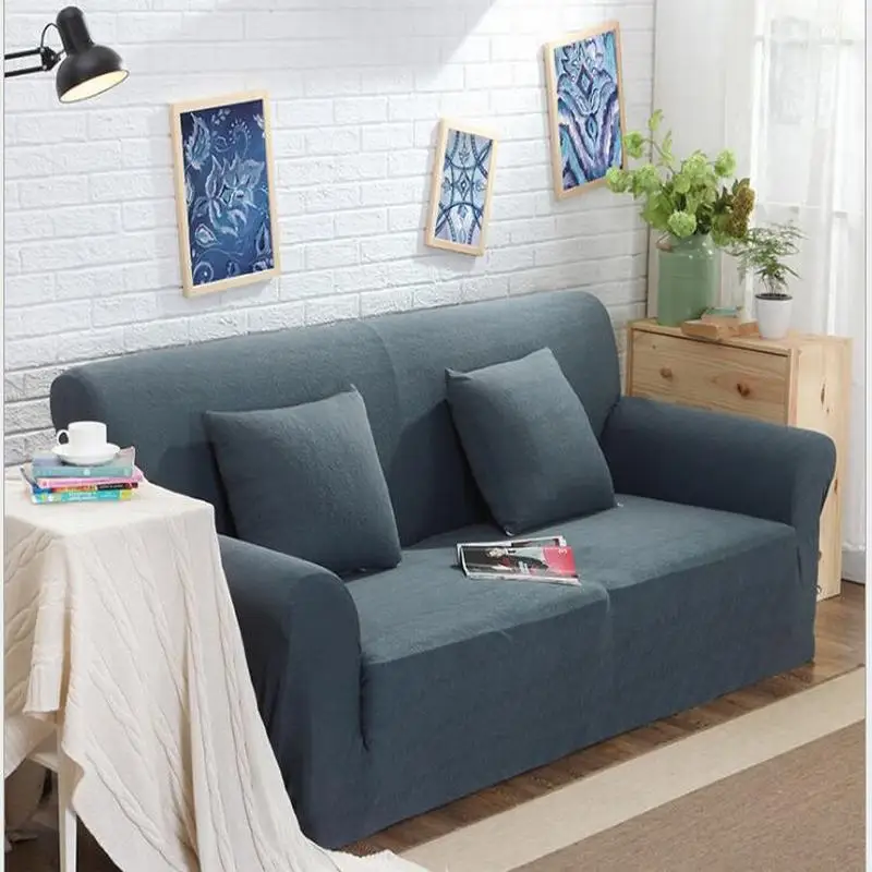 Modern simple jacquard solid for four seasons anti skid Sofa slipcover couch cover 1 piece price ...