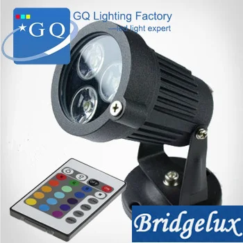 

10pcs/lot DHL Fedex RGB 3W LED underwater light RGB waterproof lighting lamp geyser pool pond light lamp lighting AC DC12V 24V
