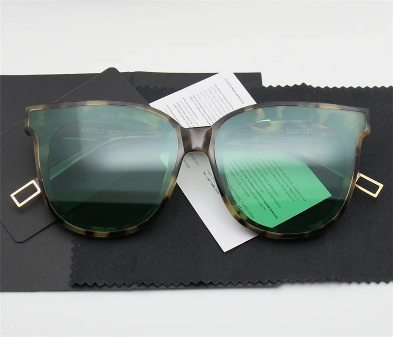 Корейский бренд красивые солнцезащитные очки для Для женщин кошачий глаз солнцезащитные очки высокое качество поляризационные UV400 V Zonnebril Dames