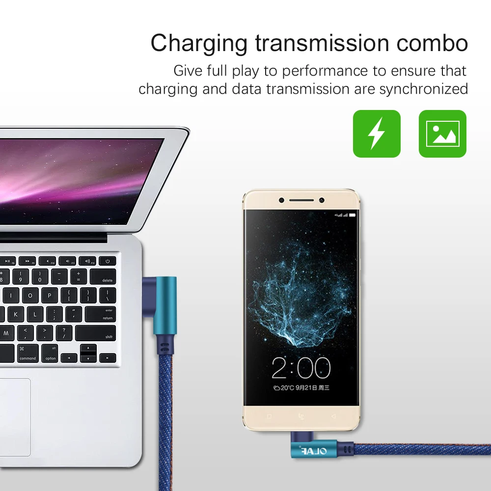 OLAF USB Type C 90 градусов быстрая зарядка usb c кабель шнур для передачи данных зарядное