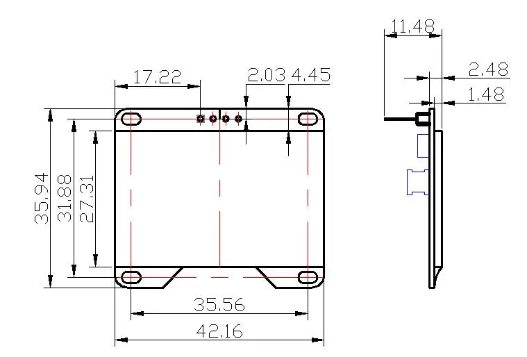 1 54 дюймовый белый oled модуль IIC i2c 128*64 для arduino|arduino i2carduino |
