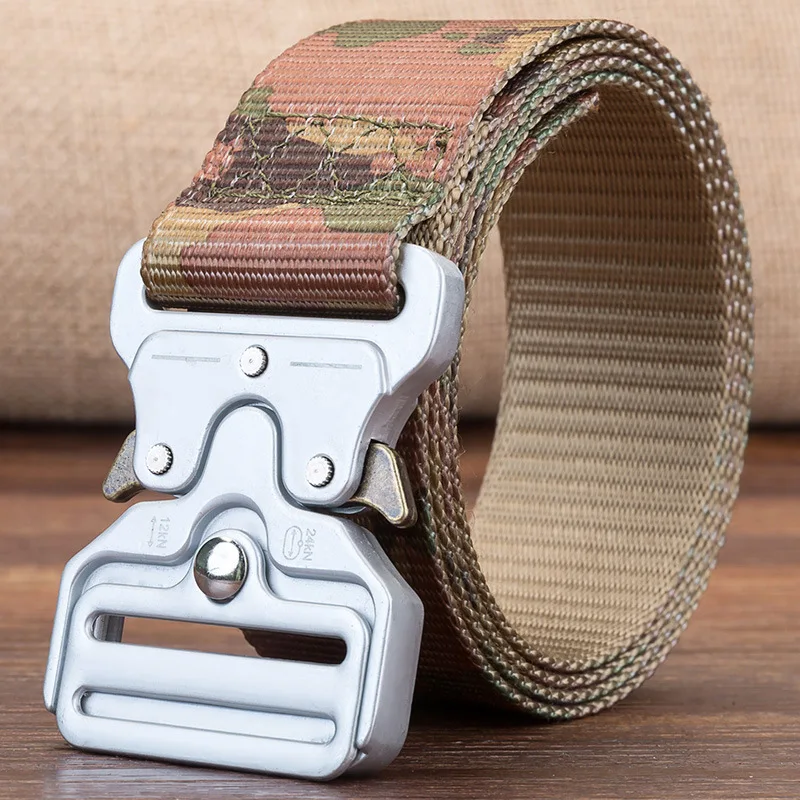 

Military Tactical Belts Men Army SWAT Equipment Nylon Belt Police Equipment Combat Camo Waist Belt Hunter Black Waistband Gear