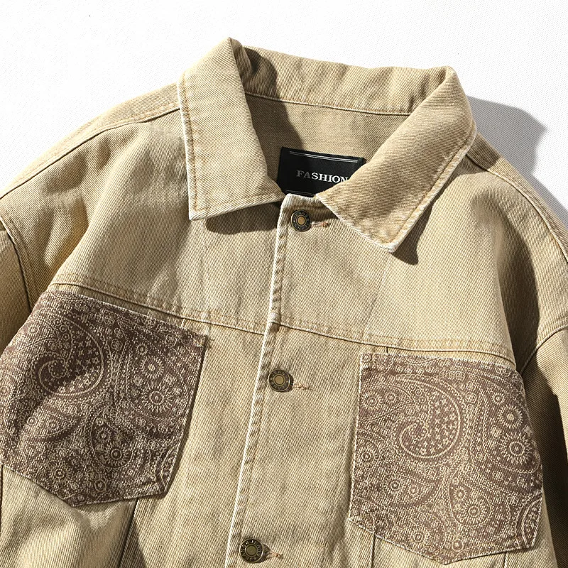 Zogaa Denim Jacket Men 2019 Autumn New Streetwear Turn Down Collar Jacket Casual Printed Long Sleeve Coat Hip Hop Men Jackets