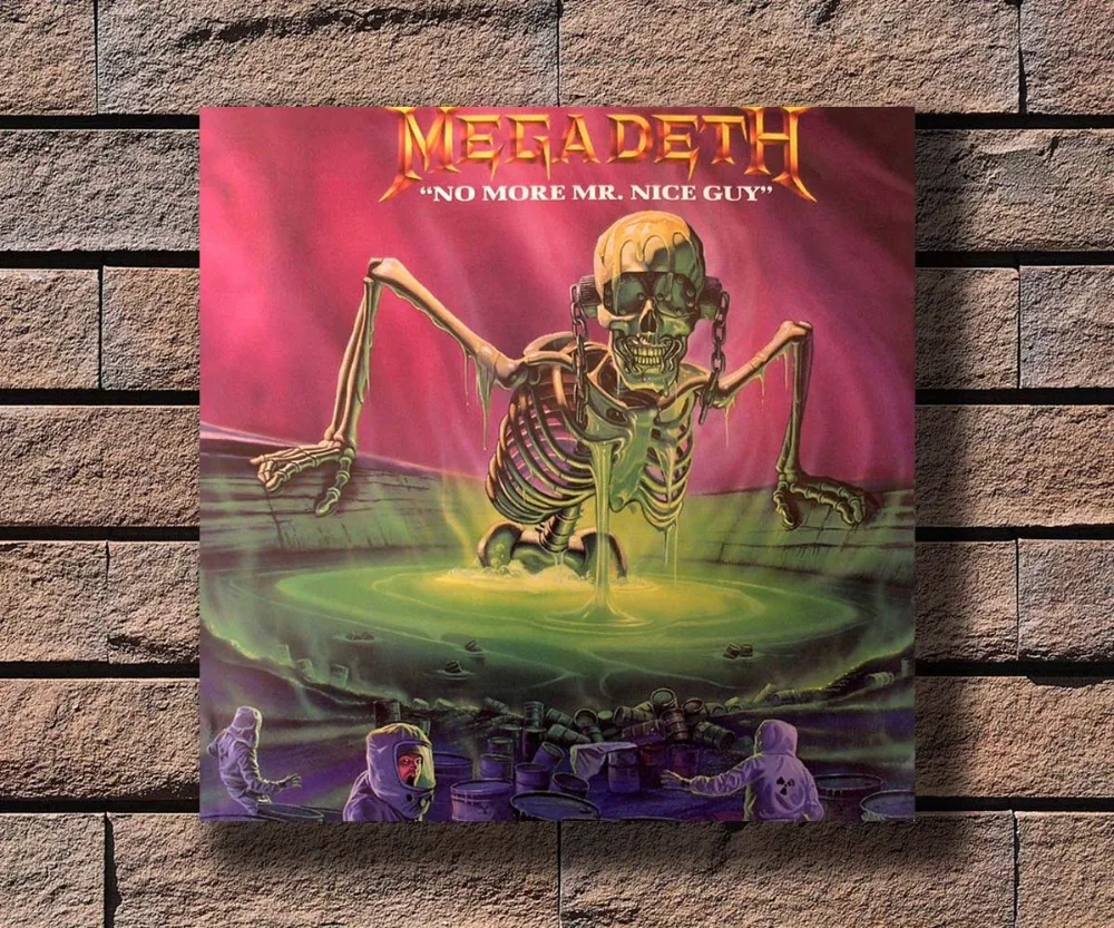

G-350 Megadeth Movie No More MR.Nice Guy Horror Fabric Home Decoration Art Poster Wall Canvas 12x12 20x20 24x24inch Print