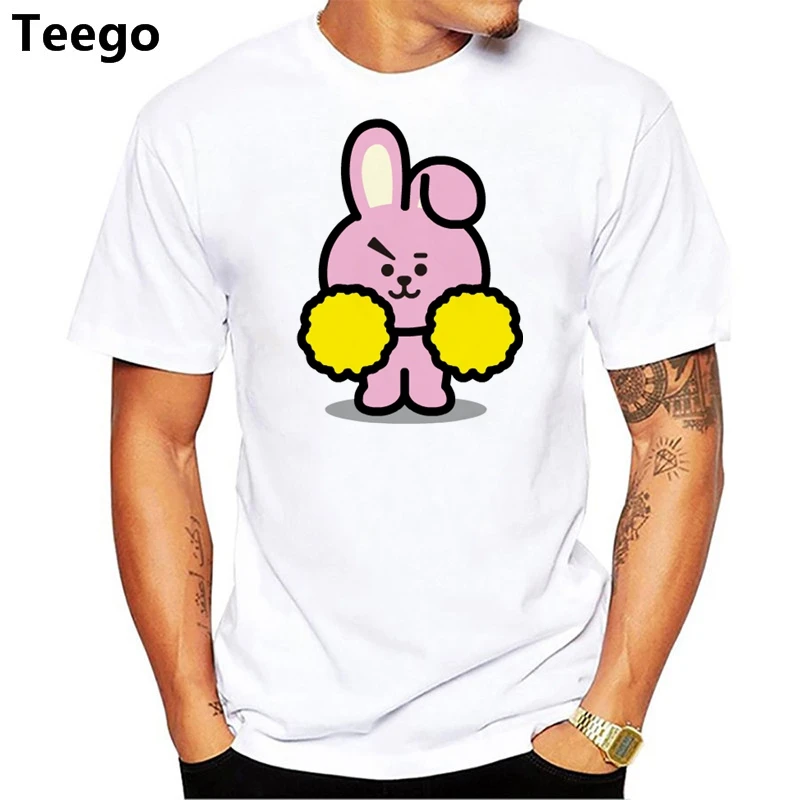 

2018 Spring male short Sleeve t shirt Fashion men Bt21 Printting t shirt