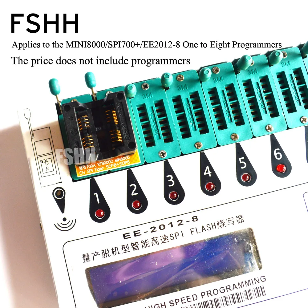 

208mil SOP8 Suitable for SPI-FLASH Programmer Adapter 25xx eeprom flash Adapter (Two placement/four rows of pins)
