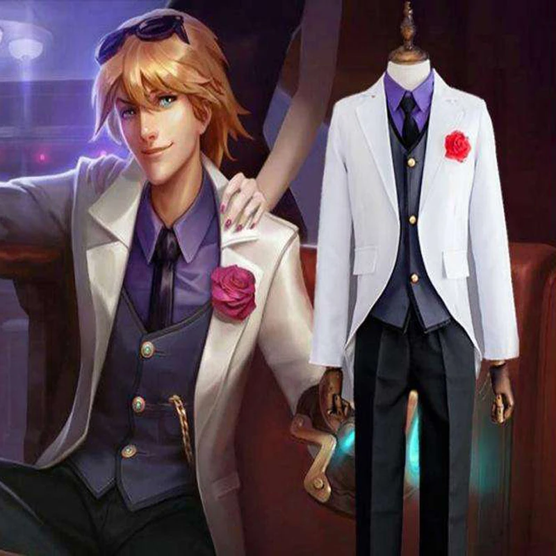 Game League of Legends LOL the Prodigal Explorer Ezreal Cosplay Costume Unifor &