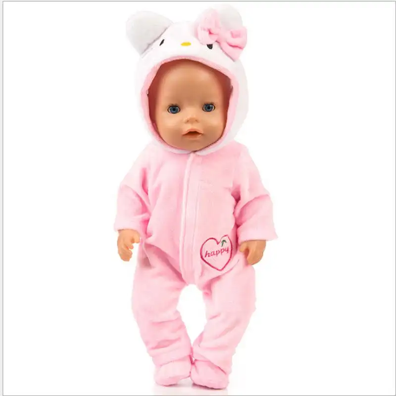 Born New Baby Doll Одежда Подходит для 18 дюймов 40-43 см кукла Единорог Страус кошка Пони аксессуары Одежда для ребенка подарок на день рождения