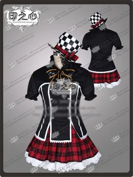 

Anime Love Live Nishikino Maki Cosplay Costume Outfit Alice Black Red Fashion Lolita Dress Free Shipping