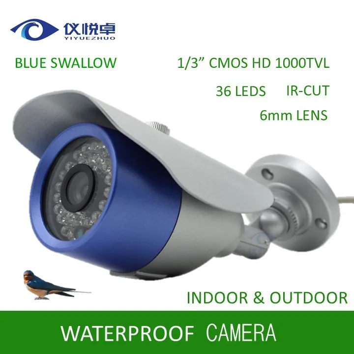 

Security Camera Free Shipping 1/3" CMOS 1000TVL CCTV Camera Waterproof Night Vision Security Home Video Camera 36 Led IR Q05