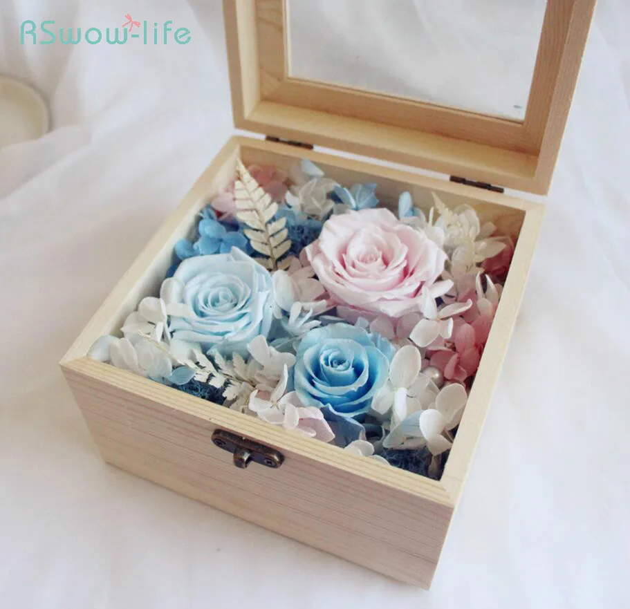 

Premium Wooden Box Wooden Gift Box Gift for Guests Festival Party Supplies