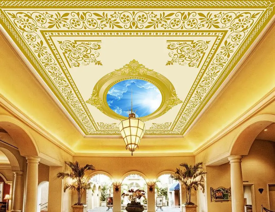 3d ceiling customize high quality 2016 3D ceiling murals ...