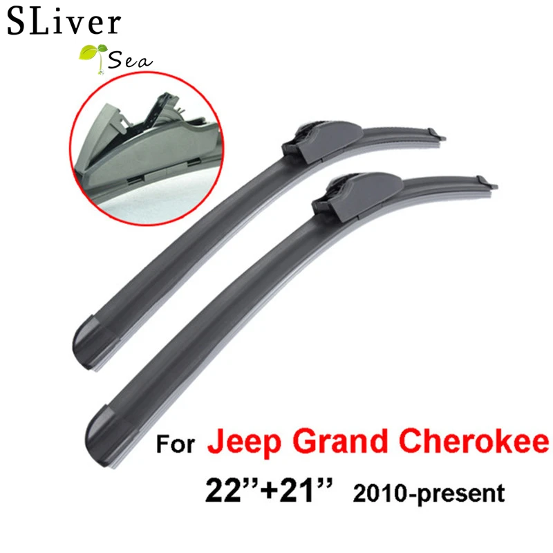 SLIVERYSEA Wiper Blade Used For Jeep Grand Cherokee 22''+21'' 2 Pieces