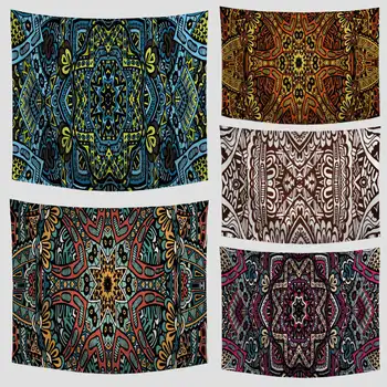 

Solid Color Garland Tapestry Wall Hanging Yoga Mat Beach Towel Farmhouse Polyester Psychedelic Religion Blanket Home Party Decor