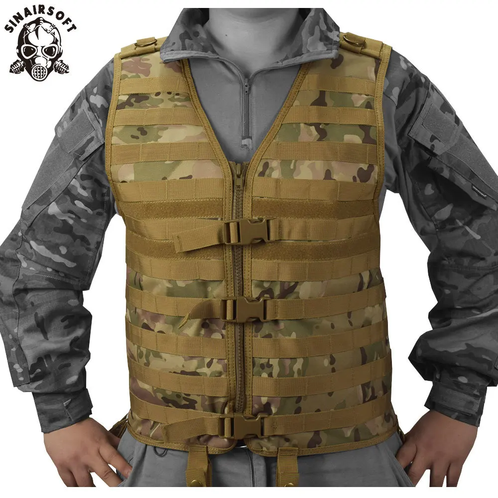 SINAIRSOFT Molle Airsoft тактический жилет Камуфляжный жилет армейский военный CS открытый рыболовный охотничий снаряжение Swat Militaria - Цвет: CP