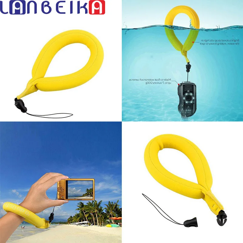 

LANBEIKA Waterproof Camera Strap Float Wrist Band Buoyancy Handle Floating for GoPro Hero 7 6 5 4 3+ SJCAM SJ4000 SJ6 SJ7 SJ8 YI