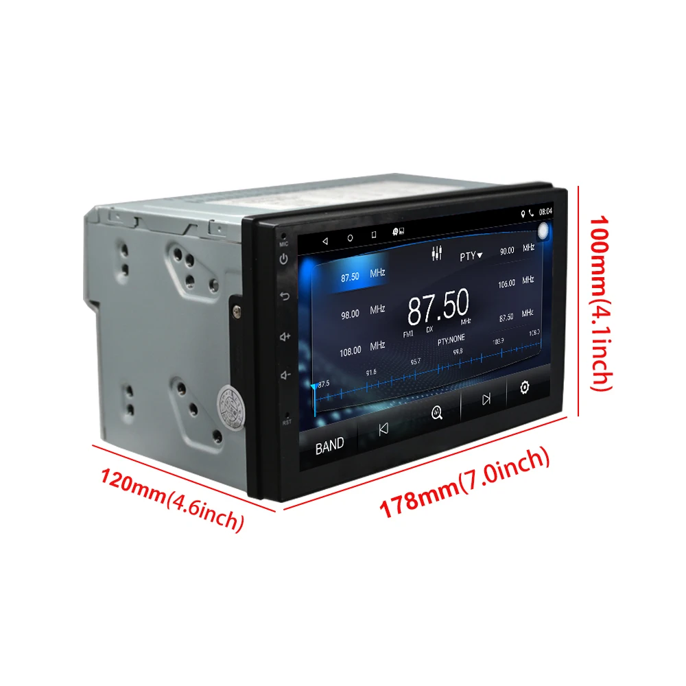 Автомагнитола 2 din Android 7 1 GPS Wi Fi Bluetooth четырехъядерный процессор сенсорный экран