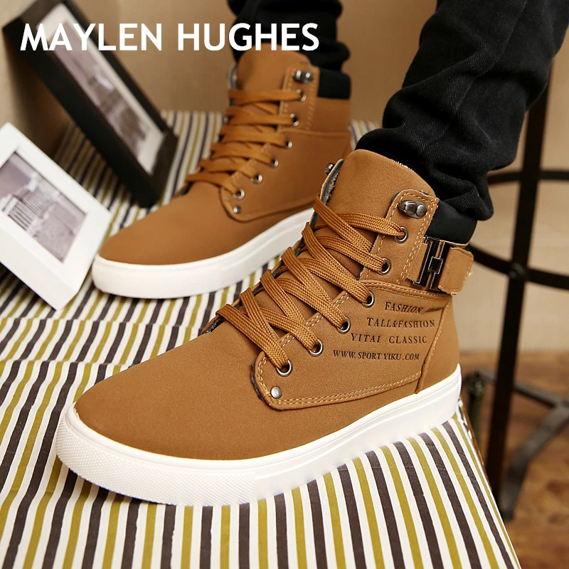 2018 Hot Men Boots Fashion Warm Winter Snow Boots Men shoes Autumn Leather Footwear For Man New High Top Canvas Casual Shoes Men 2018 Hot Men Boots Fashion Warm Winter Snow Boots Men shoes Autumn Leather Footwear For Man New High Top Canvas Casual Shoes Men