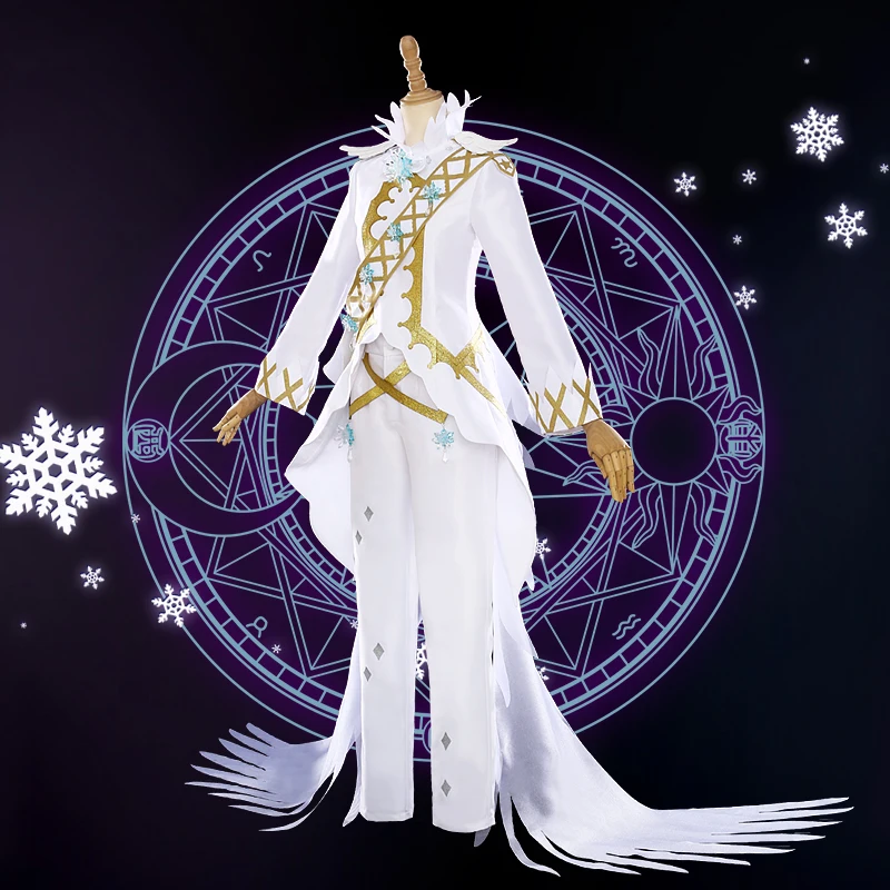 Аниме! Cardcaptor Sakura LI SYAORAN Ice Snow op Королевское Платье белый Великолепная униформа