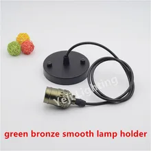 Электрическая лампочка эдисона ретро люстра подвесного кабеля провода с E26 бронзовая лампа держатель потолочная Роза потолочный навес для Светодиодная лампа подвесной светильник «сделай сам»