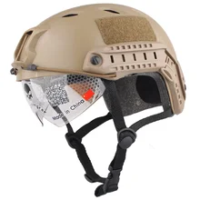 ЭМЕРСОН Тактический Airsoft Пейнтбол База Jump Шлем защитные очки Спорт на открытом воздухе em8818b Безопасности и Выживания