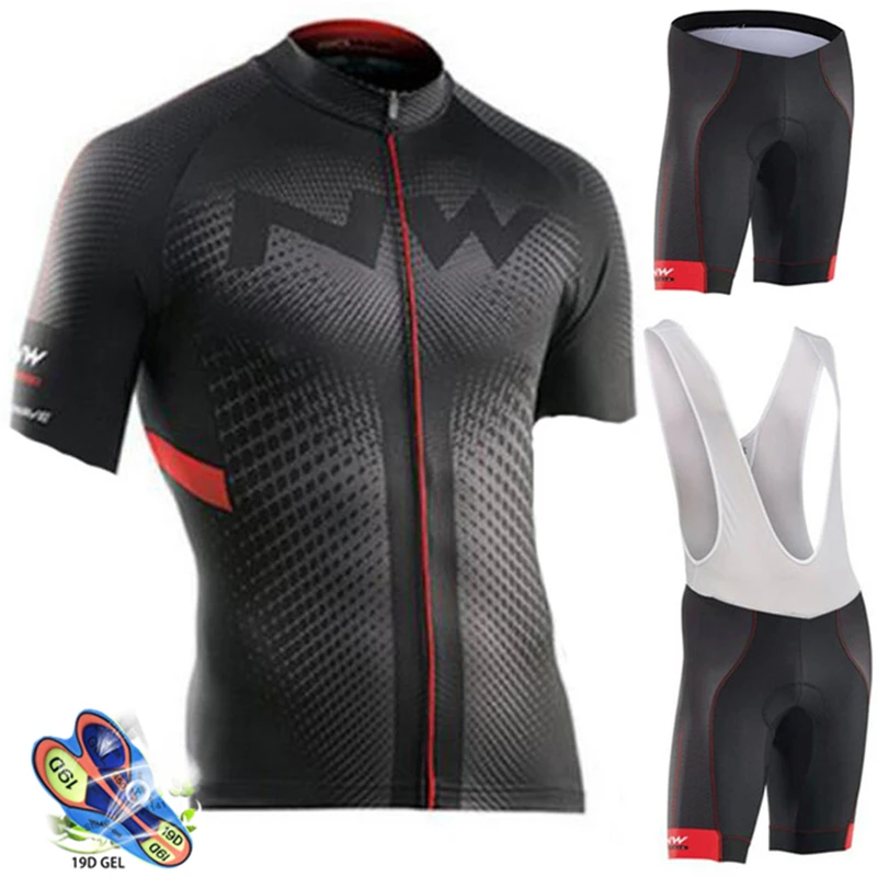 NW 2019 verano ciclismo Jersey conjunto transpirable equipo carreras deporte bicicleta Jersey hombre ciclismo ropa corta bicicleta Jersey Northwave