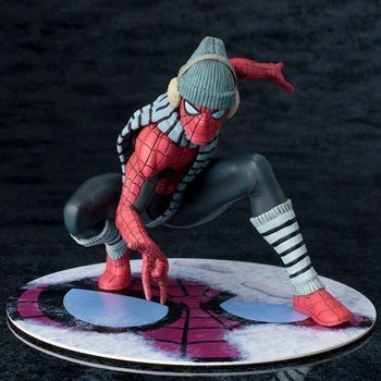 

Spider-Man collection snowsuit version action model figure Western Animiation collection children's toy gift PVC 12cm Y7546