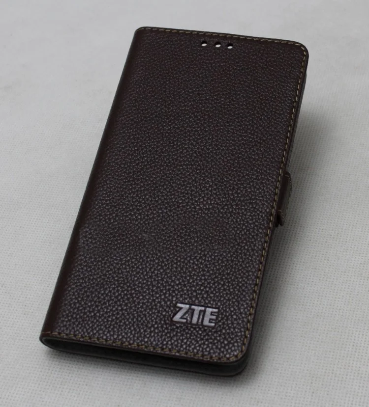 Высокое качество 100% Корова для ZTE Axon 9 pro чехол из натуральной кожи тонкий флип