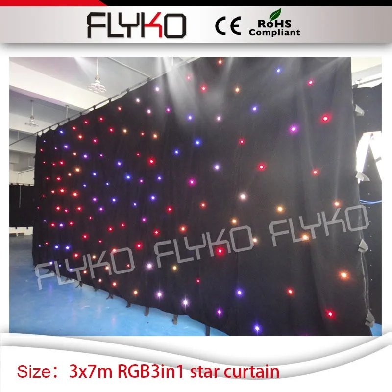 3*7 м ночной клуб бар полноцветные светодиоды складной Свадьба Светодиодная