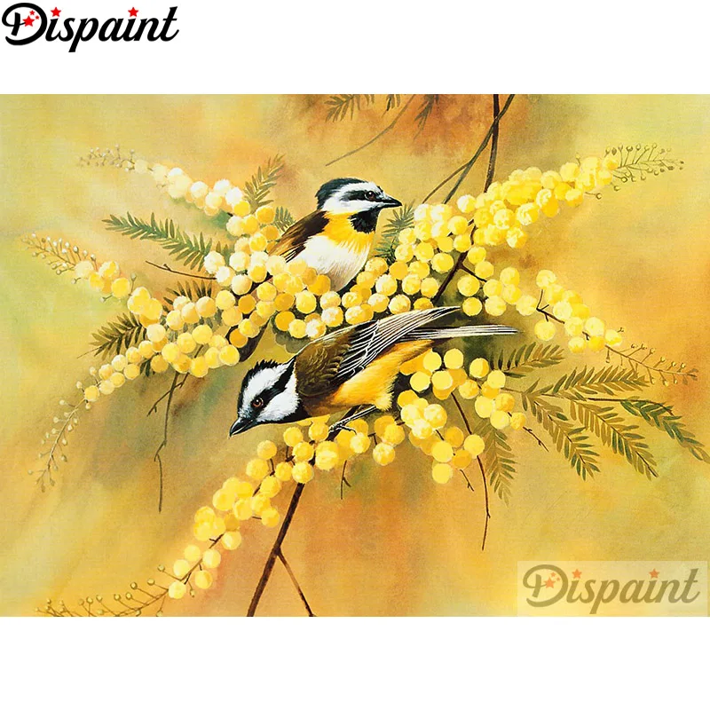 

Dispaint Full Square/Round Drill 5D DIY Diamond Painting "Animal bird flower" 3D Embroidery Cross Stitch Home Decor Gift A12311